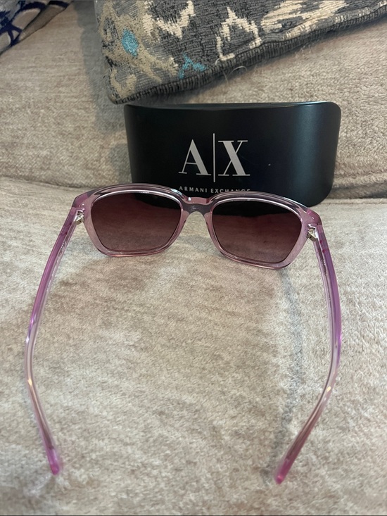 Armani Exchange Translucent Purple Women’s Sunglasses & Case main image 5